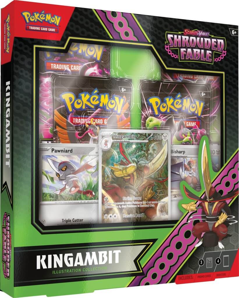 Pokemon TCG - Scarlet &amp; Violet Shrouded Fable Kingambit Illustration Collection - Good Games