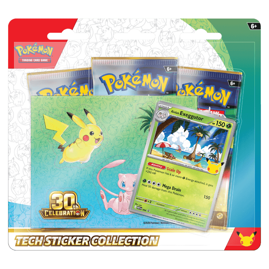 30th Celebration Tech Sticker Collection - Alolan Exeggutor