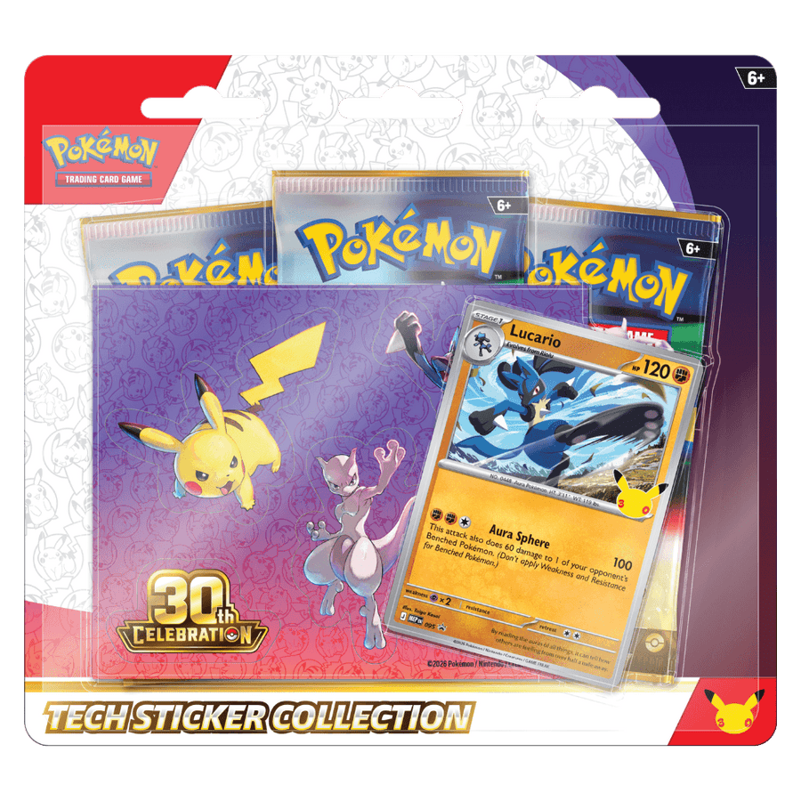 30th Celebration Tech Sticker Collection - Lucario