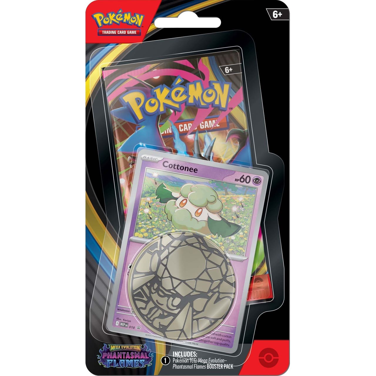 Pokemon TCG Phantasmal Flames Checklane Blister - Cottonee