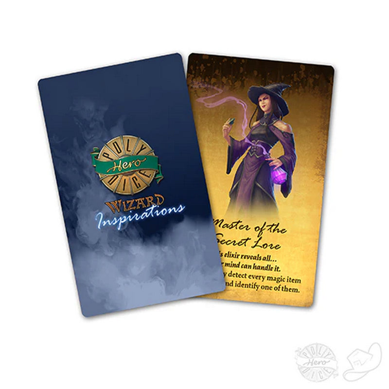 Tabletop Tycoon PolyHero Dice - Inspiration Cards Wizard Pack - Good Games