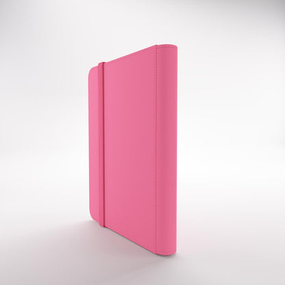 Prime album with an elastic band closure, standing upright on a clean white background