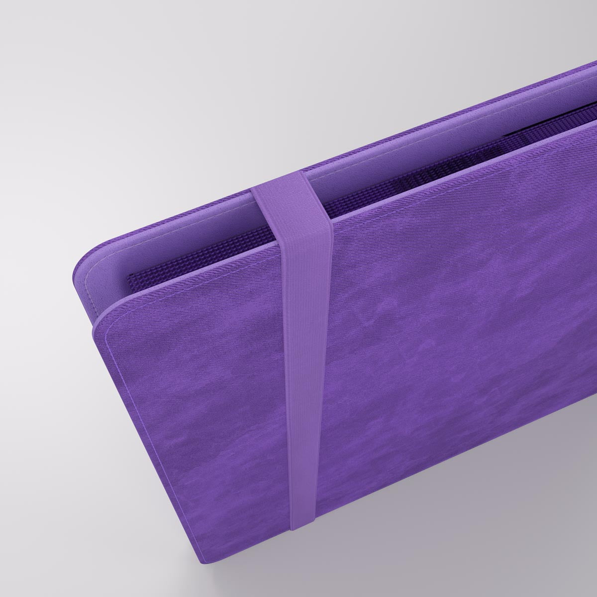 Prime album with an elastic band closure, featuring a ribbed texture on its cover