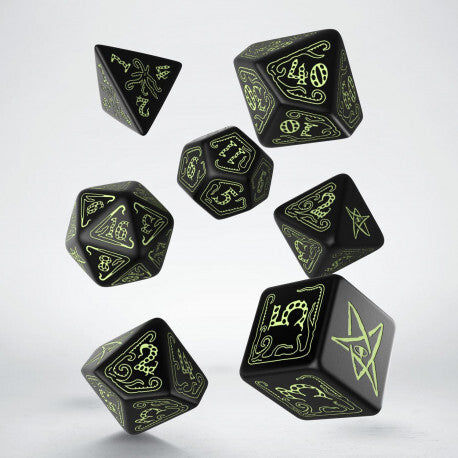 Q Workshop - Call of Cthulu - Glow in the Dark Dice Set - Good Games