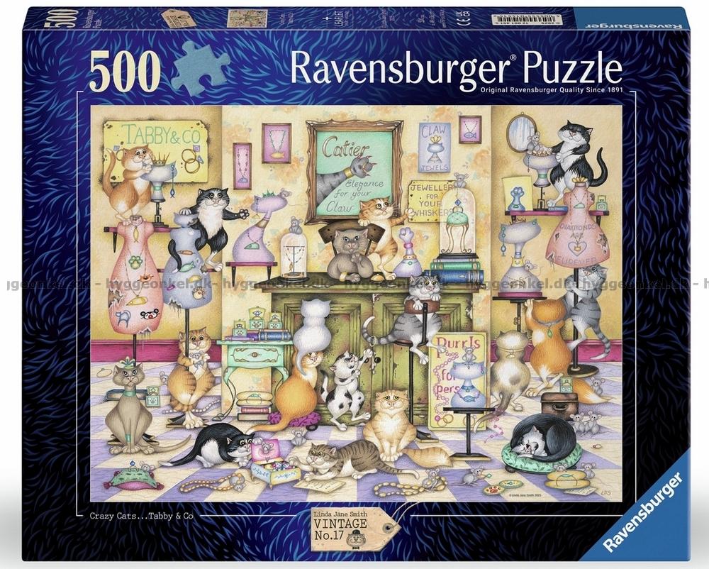 Ravensburger Crazy cats Taby & co puzzle packaging box front view