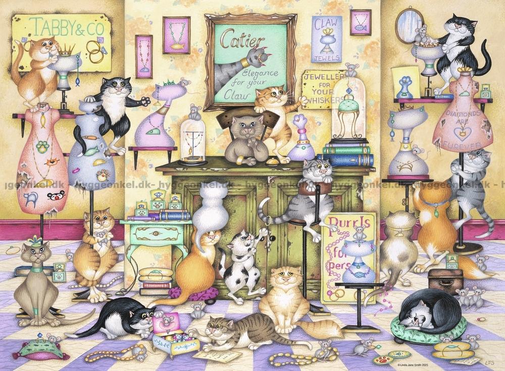 Ravensburger Crazy cats Taby & co puzzle completed puzzle view