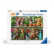 Ravensburger - Cats On The Shelf 500 Piece Jigsaw - New Version