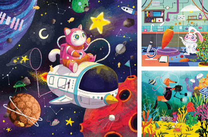 Ravensburger - WTKids Science/Professional 3x49 Piece Jigsaw