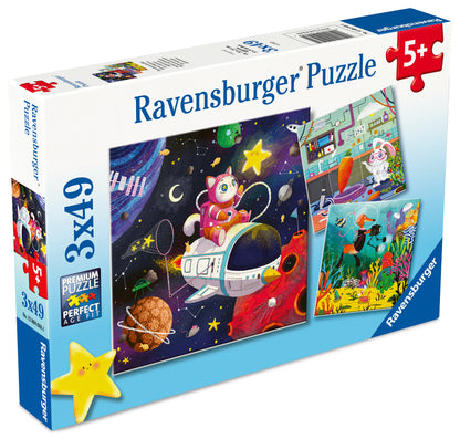 Ravensburger - WTKids Science/Professional 3x49 Piece Jigsaw