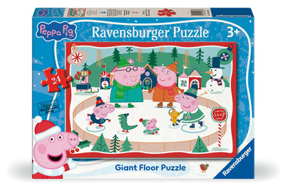 Ravensburger - Peppa Pig Christmas Giant Floor 24 Piece Jigsaw