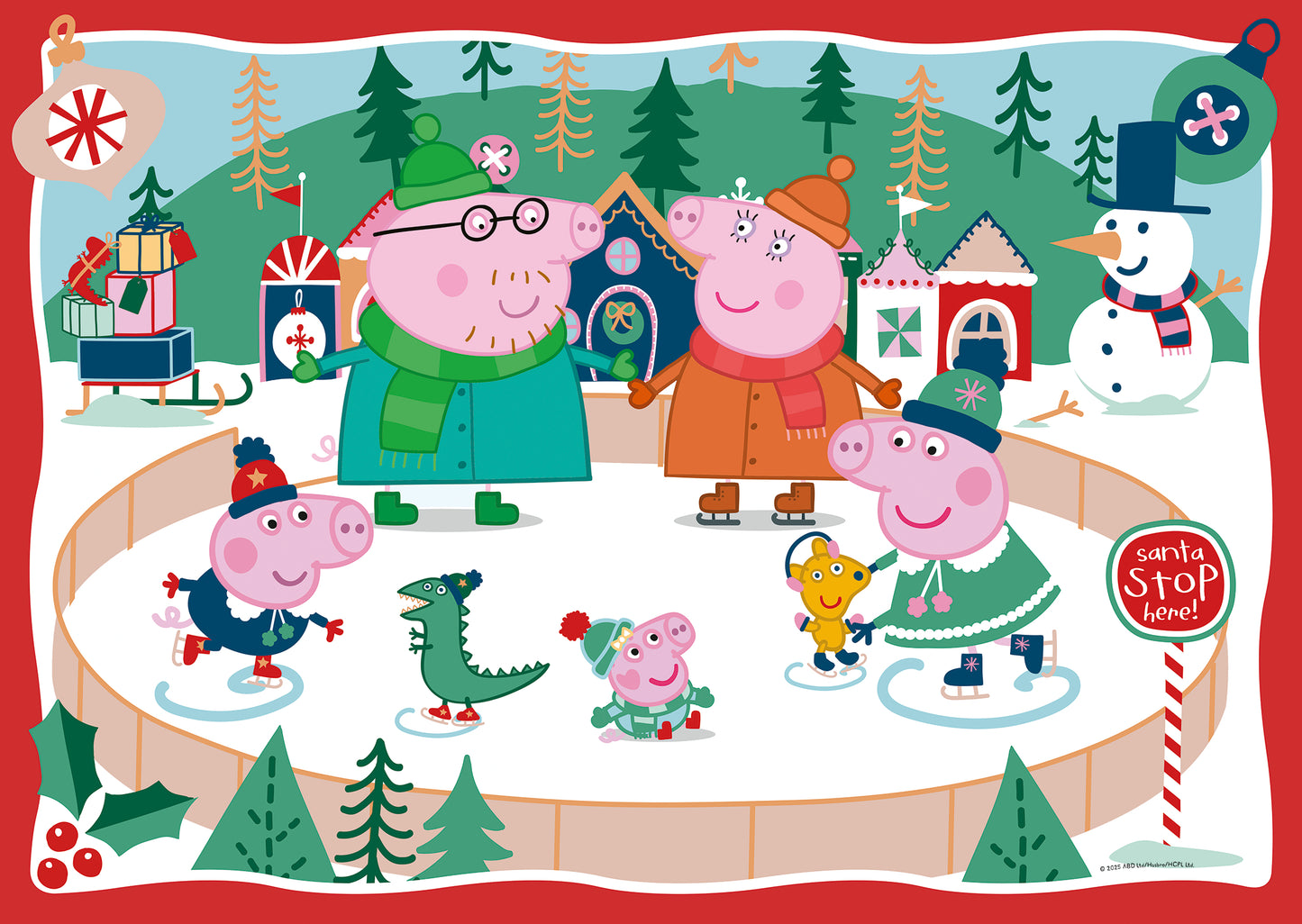 Ravensburger - Peppa Pig Christmas Giant Floor 24 Piece Jigsaw