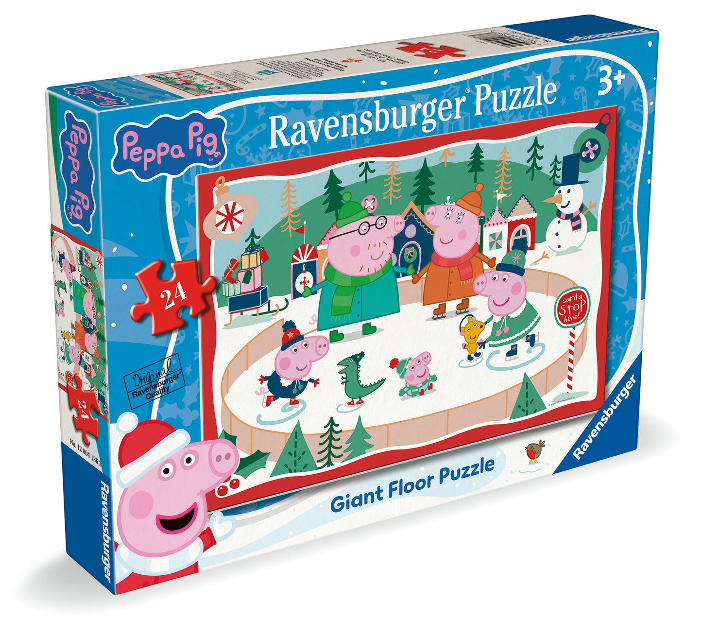 Ravensburger - Peppa Pig Christmas Giant Floor 24 Piece Jigsaw