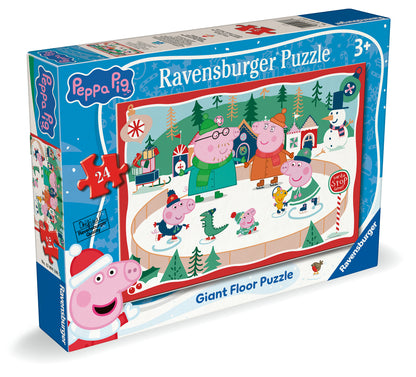 Ravensburger - Peppa Pig Christmas Giant Floor 24 Piece Jigsaw