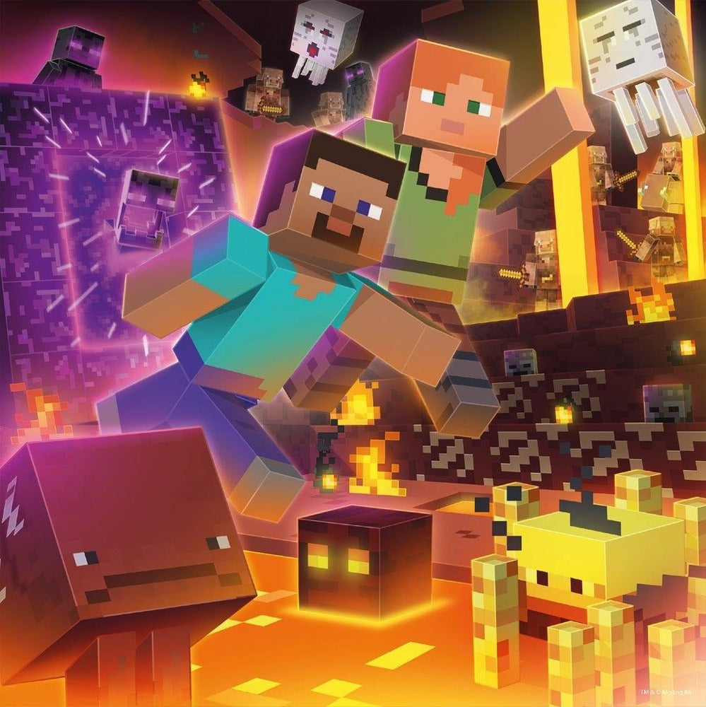 Ravensburger - Minecraft Biomes 3x49 Piece Jigsaw - Good Games