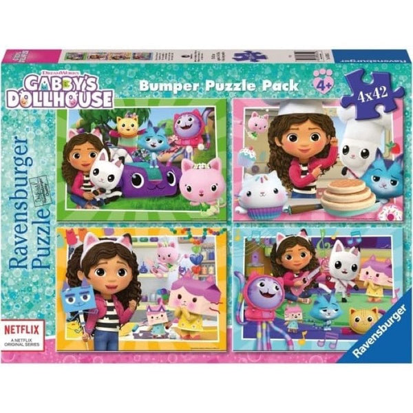 Ravensburger - Gabbys Dollhouse Bump.Pack4x42 Piece Jigsaw - Good Games