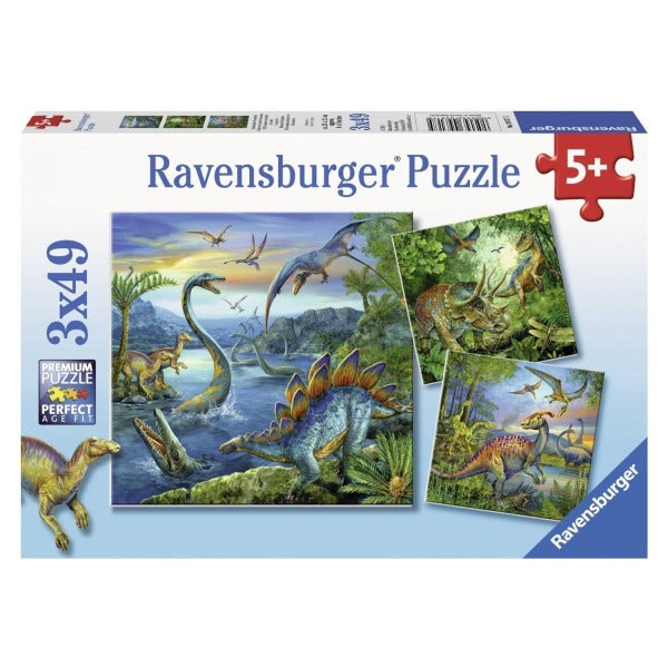 Ravensburger - Dinosaur Fascinate - 3x49 Piece Jigsaw - Good Games