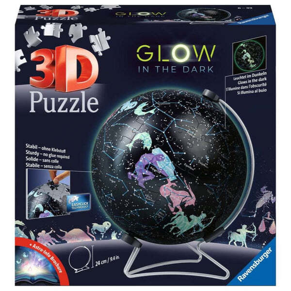 Ravensburger - Pball Starglobe Glow-In-The-Dark 180 Piece Jigsaw - Good Games