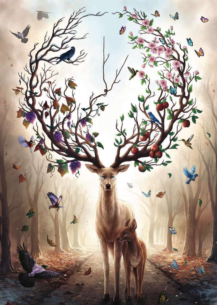 Ravensburger - Magical Deer 1000 Piece Jigsaw