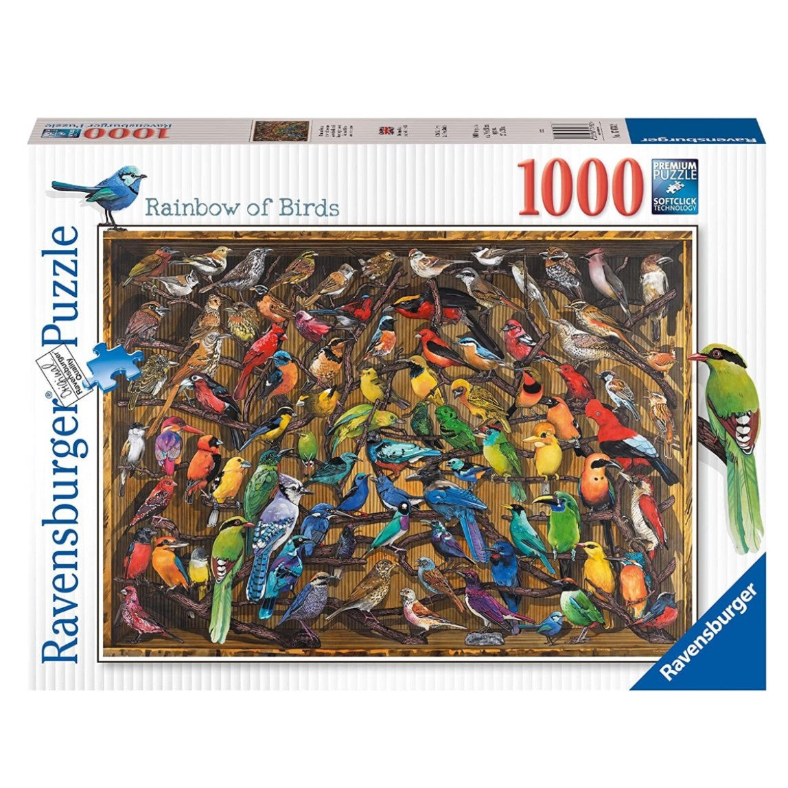 Ravensburger - Rainbow of Birds 1000 Piece Jigsaw - Good Games