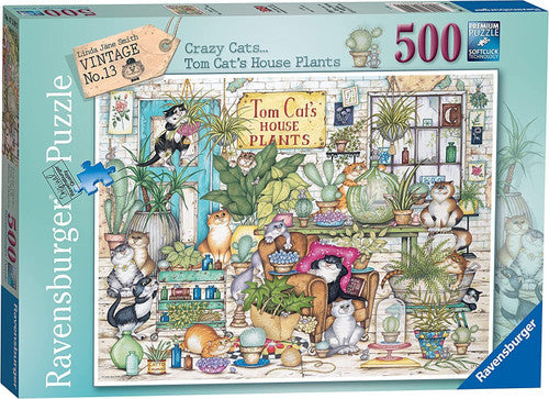 Ravensburger - Crazy Cats… Tom Cats House Plants 500 Piece Jigsaw - Good Games