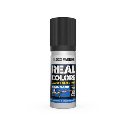 AK Interactive Real Colours Lacquer Base Paint 17ml - Gloss Varnish - Good Games