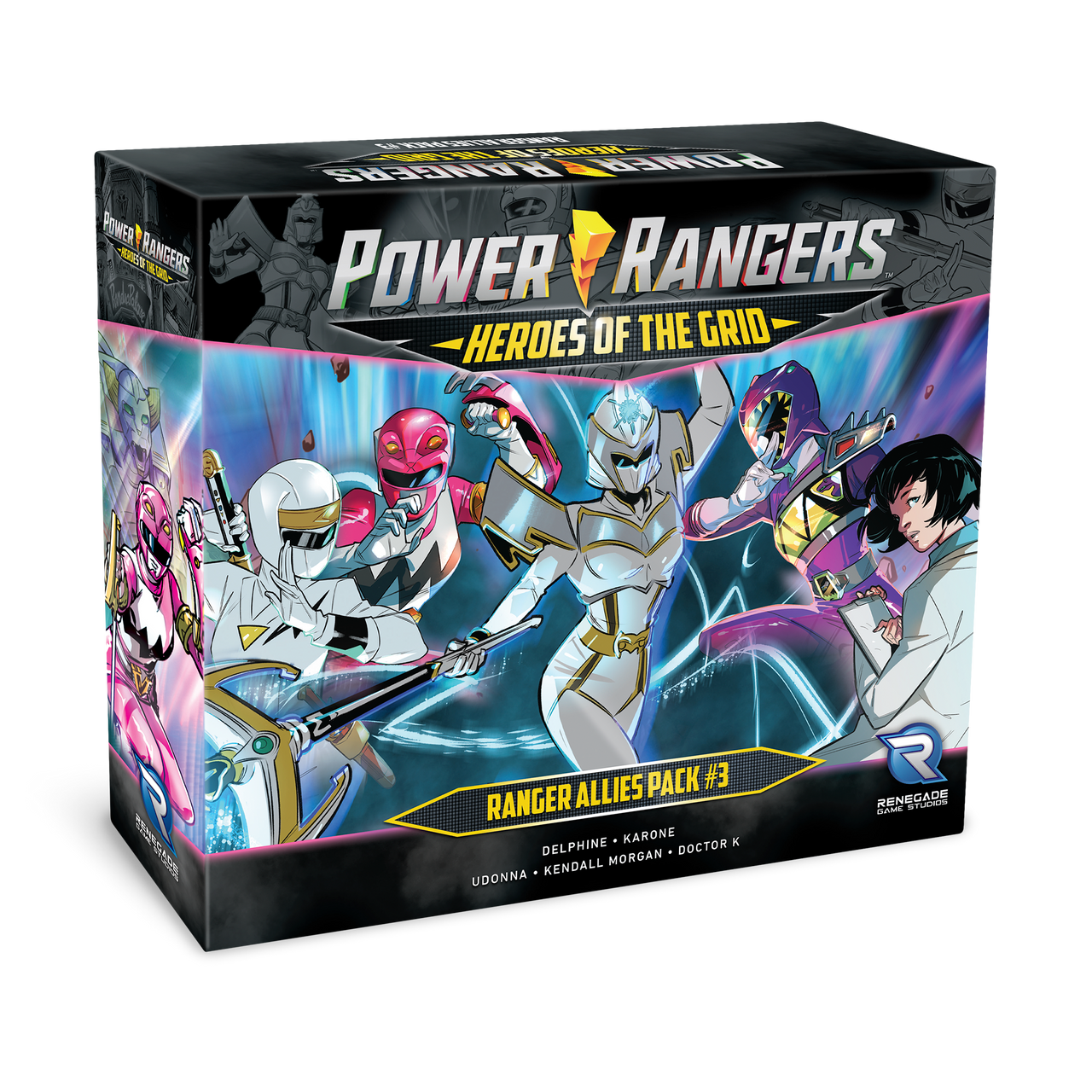3D box render of Power Rangers: Ranger Allies Pack #3