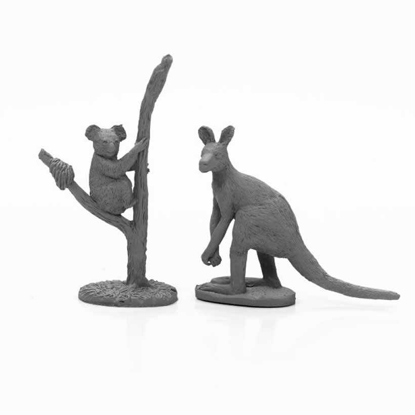 Koala and Kangaroo Australian Relief Miniatures (RPR01649) - Good Games