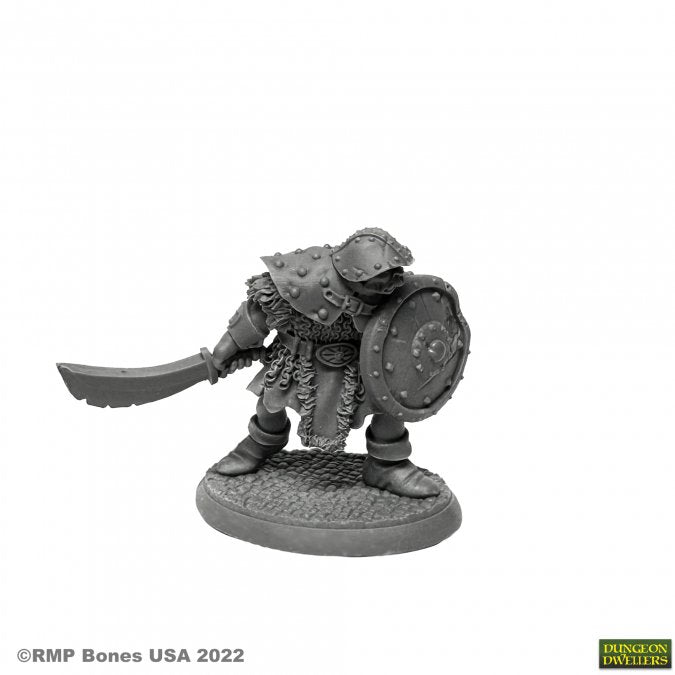 Reaper Dungeon Dwellers Orc Warrior of the Ragged Wound Tribe plastic - Good Games