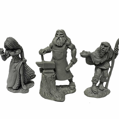 Reaper Bones Usa Townsfolk - Strumpet Blacksmith Beggar