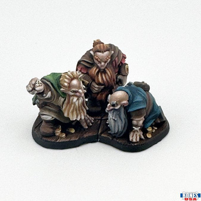 Reaper Bones USA Townsfolk Gambing Dwarves - 3