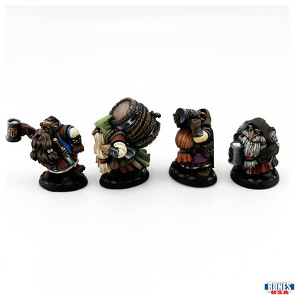Reaper Bones USA Townsfolk Drinking Dwarves - 4 - Good Games