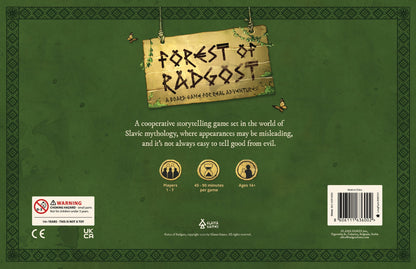 Back of game box showing gameplay images, components layout, and game description text
