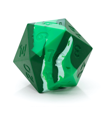 GateKeeper Games - Counter Attack Random Encounter D20 Dice 20-Piece Set - Green Swirl Style - Good Games