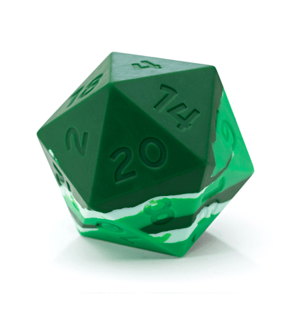 GateKeeper Games - Counter Attack Random Encounter D20 Dice 20-Piece Set - Green Swirl Style - Good Games