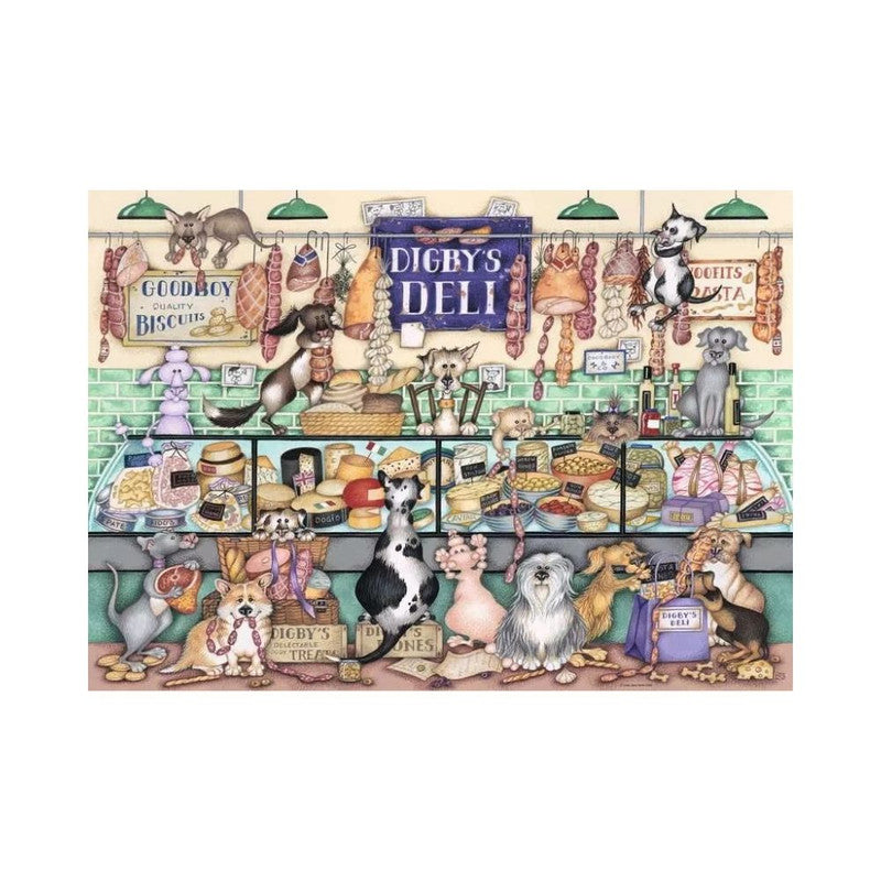 Ravensburger - Dapper Dogs No 1. Digby's Deli - 1000 piece jigsaw New Version - Good Games