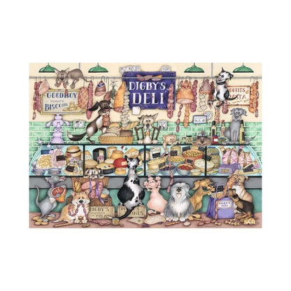 Ravensburger - Dapper Dogs No 1. Digby's Deli - 1000 piece jigsaw New Version - Good Games