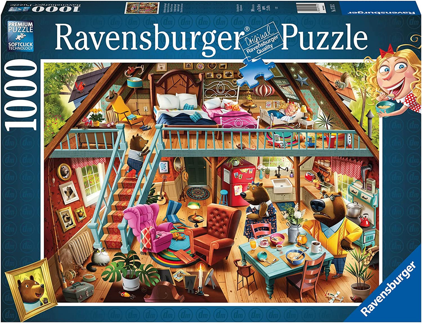 Ravensburger - Goldilocks Gets Caught! 1000 Piece Jigsaw - Good Games