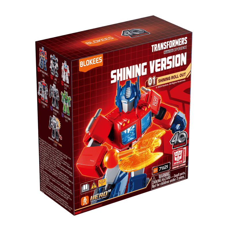 Transformers Shining Version 01 Shining Roll Out collectible model kit featuring Optimus Prime