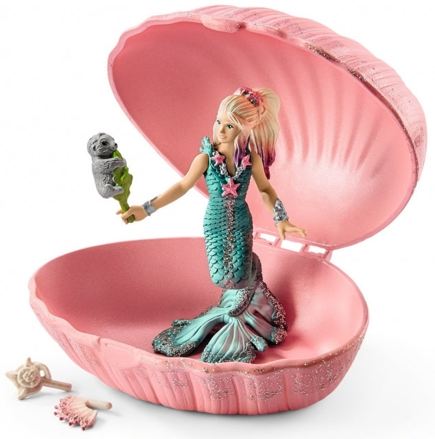 Schleich - Mermaid W Baby Seal In Shell - Good Games