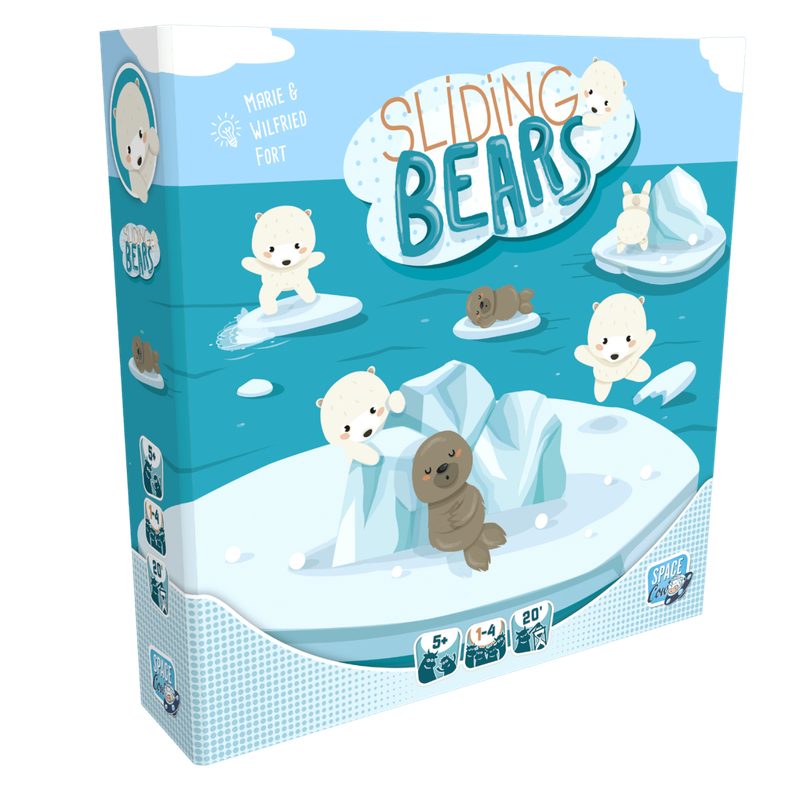 Space Cow Sliding Bears board game box
