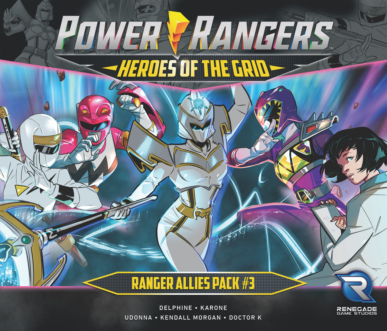 Front view of Power Rangers: Ranger Allies Pack #3 box