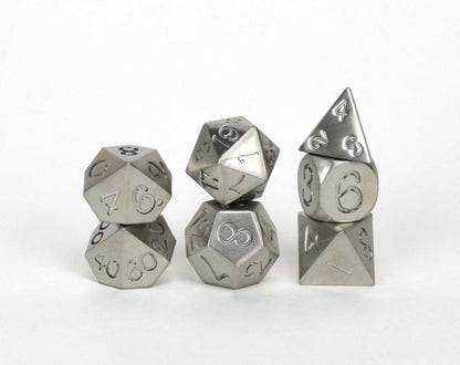 Level Up Dice - Stainless Steel Eldritch (7 Die Set) - Good Games