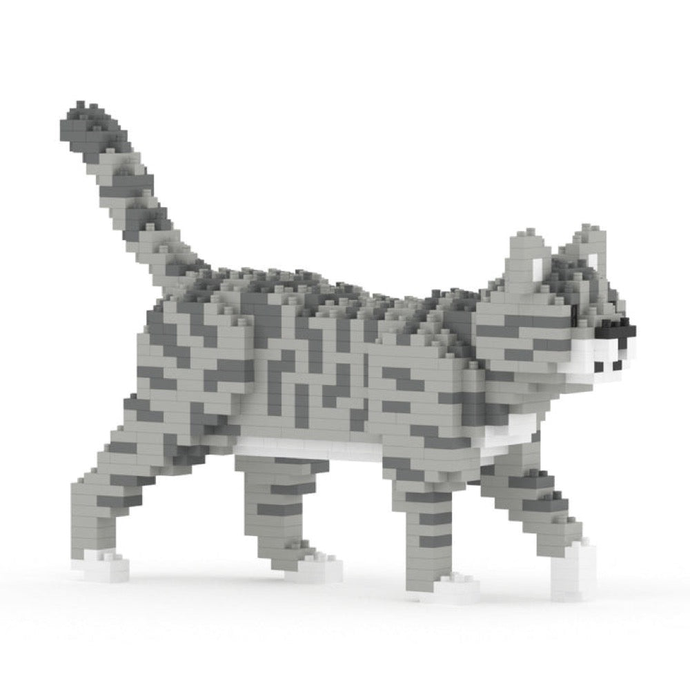 Jekca - Grey Tabby Cat Mini 01S - Good Games
