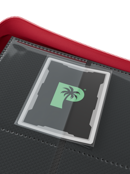 Stealth 12 Pocket Zip Binder - Red
