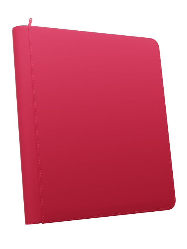 Stealth 12 Pocket Zip Binder - Red
