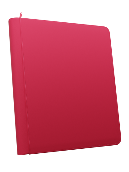 Stealth 12 Pocket Zip Binder - Red