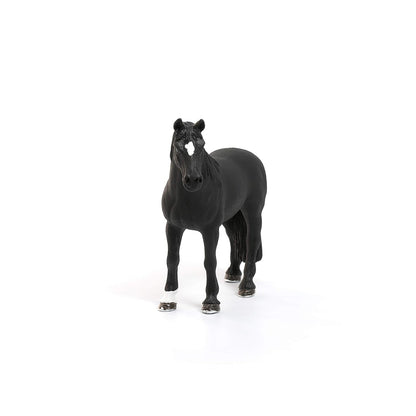 Black Tennessee Walker Gelding figurine, standing, with a white star and socks