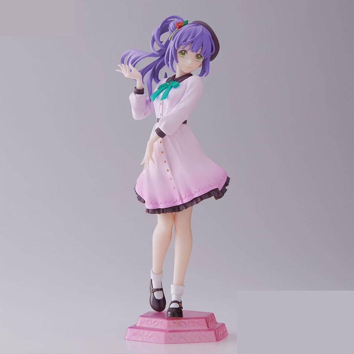 Kozue Otomune figure in school uniform seated with one leg raised and hand near chin