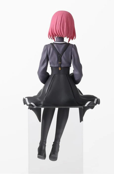 Side angle highlighting hair volume and outfit frills
