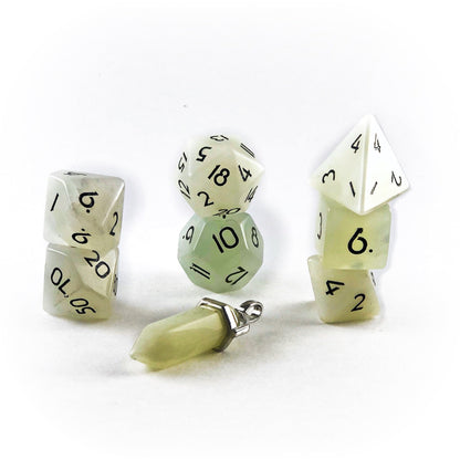 Level Up Dice - Level Up Serpentine Jade Dice Set - Good Games